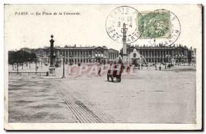 Paris - 8 - La Place de la Concorde - Old Postcard