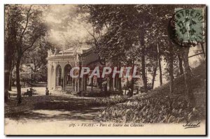 Old Postcard Vichy Park and source of Celestins
