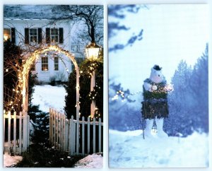 2 Postcards MARTHA STEWART LIVING Magazine Advertising CHRISTMAS 3¾x6 Postcard