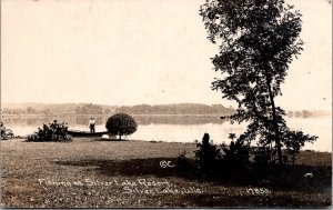 RPPC Fishing at Silver Lake Resort, Silver Lake WI c1921 Vintage Postcard P13