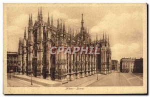 Postcard Old Milan Duomo