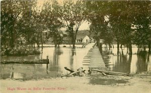 South Dakota High Water Belle Fourche River St Paul C-1910 Postcard 22-2357