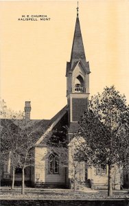 J42/ Kalispell Montana Postcard c1910 M.E. Church Building  28