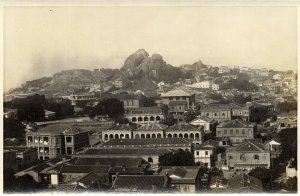 china, AMOY XIAMEN KULANGSU, Gulangyu Island, Panorama (1930s) RPPC Postcard