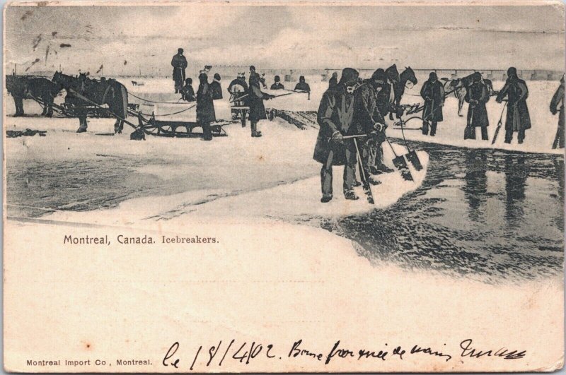 Canada Montreal Icebreakers Vintage Postcard 03.84