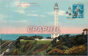 Old Postcard Biarritz Pyrenees Low Lighthouse