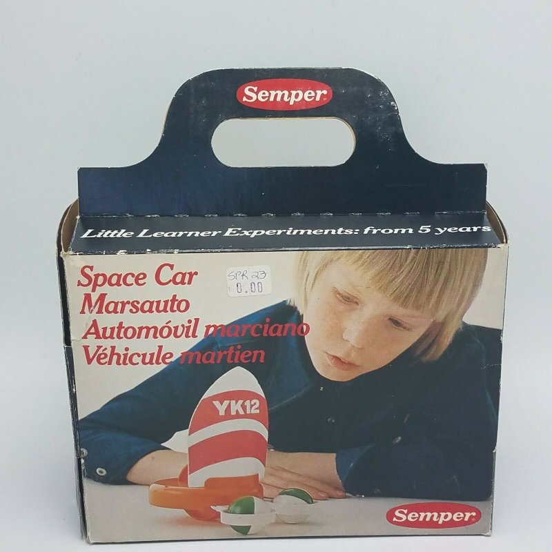 **RARE** Vintage Toy - Semper Brand SPACE CAR - Plastic - New in Box NOS