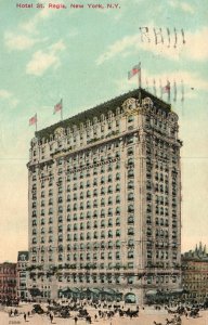 Vintage Postcard 1911 Hotel St. Regis Historic Luxury Hotel Rooms New York City
