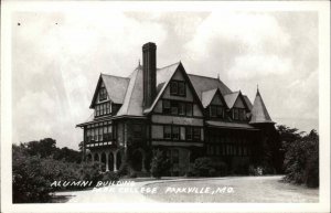 Parkville Missouri MO Park College Alumni Bldg Real Photo Vintage Postcard