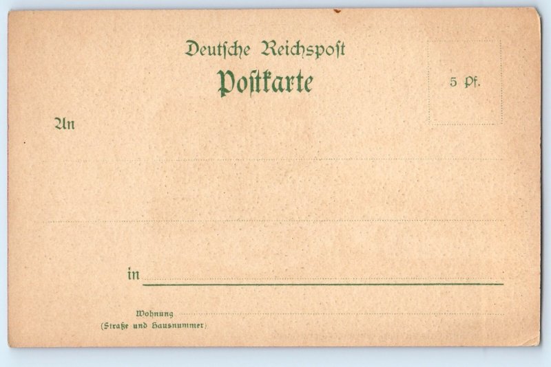 Thuringia Germany Postcard Wilhelms-Platz Cathedral Greetings from Erfurt c1905