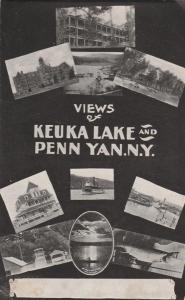 Views of Keuka Lake and Penn Yan NY, New York - Ad for Souvenir Post Cards - UDB