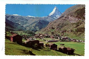 Switzerland - Zermatt. Le Mont Cervin (The Matterhorn) & Village