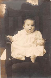 B49/ Lima Ohio Postcard Real Photo RPPC People c1910 Baby Dress Cute Face 15