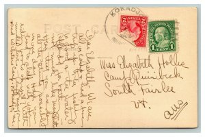 Vintage 1920's RPPC Postcard Gorge Ripogenus Dam Maine RARE STAMP