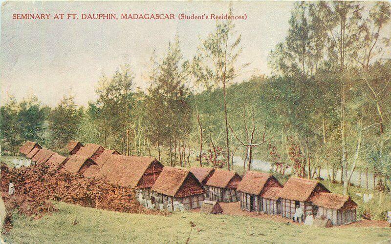 C-1910 Seminary Ft Dauphin Madagascar Student Residences Postcard 2098