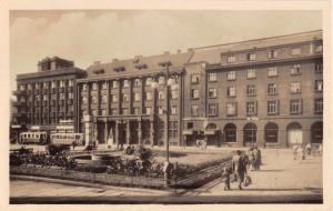 OSTRAVA CZECHOSLOVAKIA NAMESTI VITEZNEHO UNORA PHOTO POSTCARD 1959 PSTMK