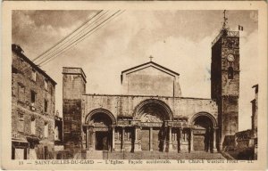 CPA St-GILLES-du-GARD - L'Église Facade occidentale (123109)