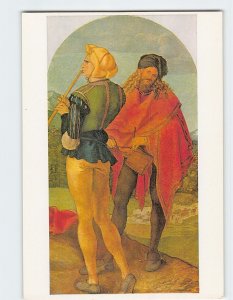 Postcard Drum-and-fife By A. Dürer, Wallraf-Richartz-Museum, Cologne, Germany