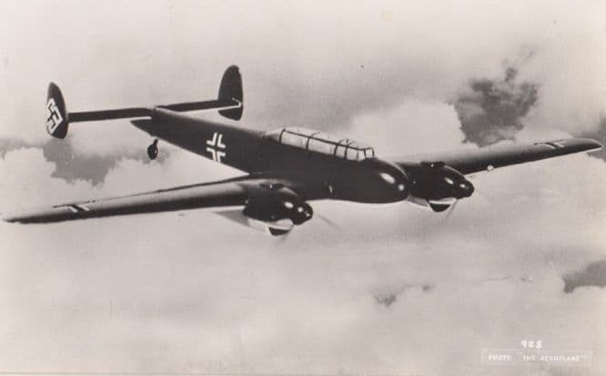 Unidentified WW2 Plane Military Liverpool War 6 Real Photo Aircraft Postcard