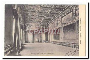 Italy Italia Vaticano Old Postcard Sala del Concistoro