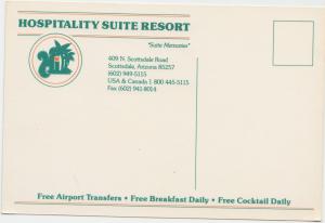 HOSPITALITY SUITE RESORT, Scottsdale, Arizona, unused Postcard