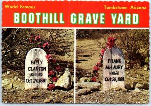 Postcard - World Famous Boothill Grave Yard - Tombstone, Arizona