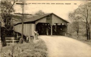 VT - Rutland. Two Way Bridge over Otter Creek