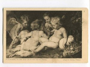 3010708 NUDE Boy CHRIST & Angels by RUBENS vintage postcard