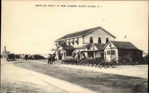 Block Island Rhode Island RI Dead Eye Dick's Bar Tavern Vintage Postcard