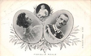 Italy Royal Family Queen Elena King Victor Vintage Postcard AA68642