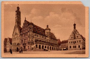 Rothenburg Germany c1910 Postcard Rathaus City Hall