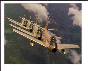 RCAF Golden Hawks Airplanes, Canadian Skies Jumbo Postcard 5.5 X 7 inches Canada