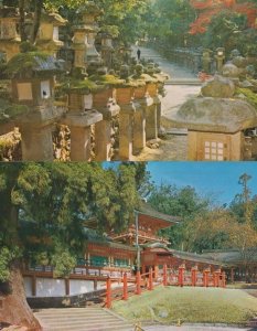 Kasuga Grand Shrine Nara 2x Japan Japanese Postcard