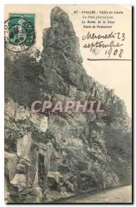 Old Postcard Avallon Valley of the Cousin The picturesque sites of La Roche S...