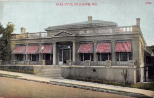 ST JOSEPH  MISSOURI ELKS CLUB~POSTCARD 1910s