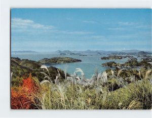 Postcard Distant View of  Kujūku Islands Japan