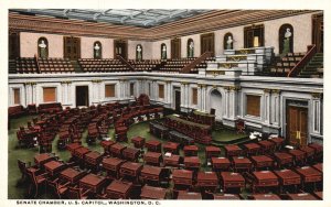 Vintage Postcard Senate Chamber Spacious Hall U. S. Capitol Washington D. C.