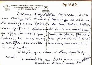 BF15112 les contamines montjoie h s les telebennes du sigfrance front/back image