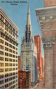 Illinois Chicago The Chicagp Temple Building Curteich