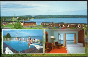 Nova Scotia BADDECK Trailsmen Motel 1 mile from the Cabot Trail - Chrome