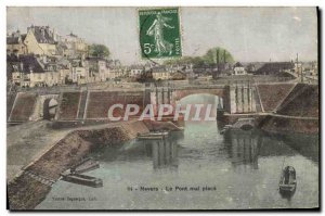 Old Postcard Nevers Bridge Evil Square