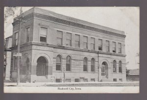 Rockwell City IOWA 1911 SAVINGS BANK Main Street nr Sac Lake City Ft. Dodge IA