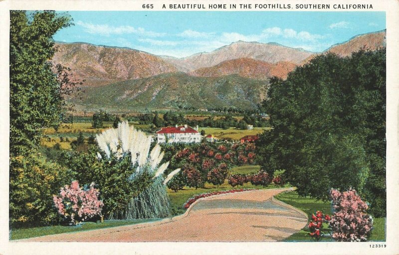 Postcard A Beautiful Home in The Foothills, Southern California ME3.