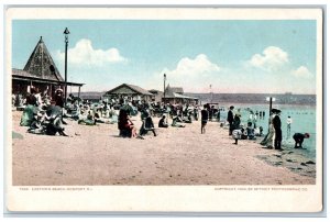 c1905s Easton Caston's Beach Scene Newport Rhode Island RI Unposted Postcard