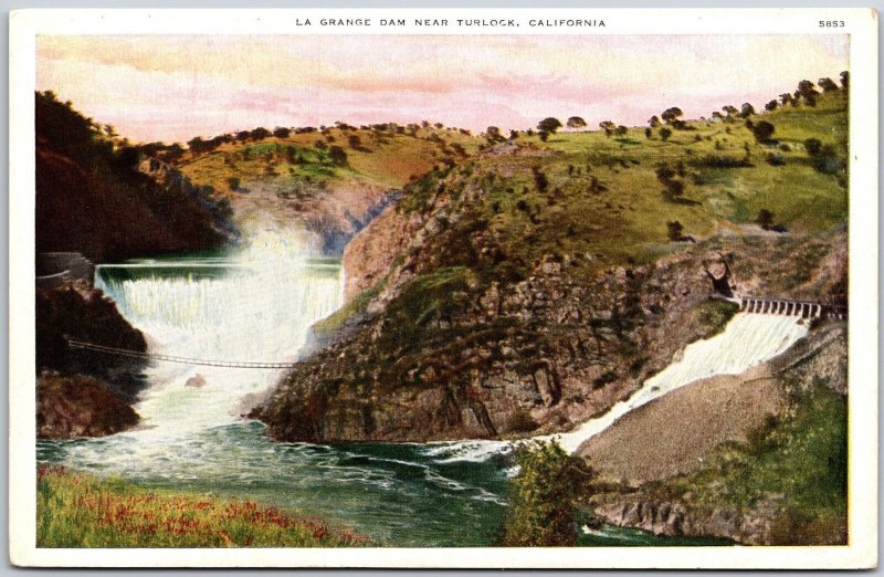 CA-California, La Grange Dam Near Turlock, Source of Irrigation,Vintage Postcard