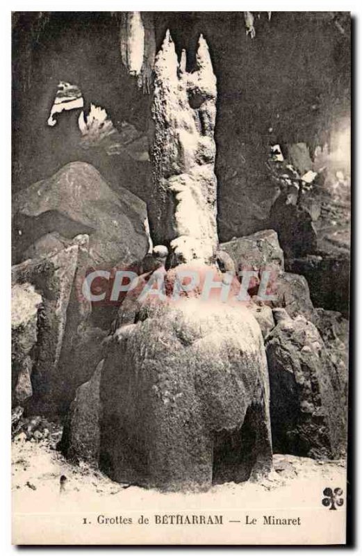 Postcard Ancient Caves of Betharram The Minaret