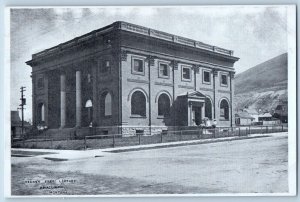 Anaconda Montana MT Postcard Hearst Free Library Exterior Building c1905 Vintage