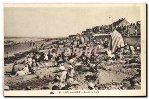 Old Postcard Luc Sur Mer Before Bain