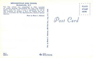 Mechanicville New York High School Street View Vintage Postcard K92278