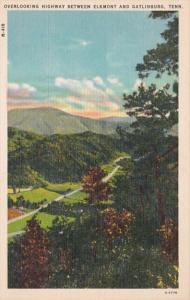 Tennessee Overlooking Highway Between Elkmont and Gatlinburg